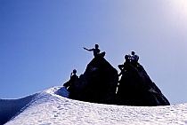 Climbers on North Peak Summit, The Brothers